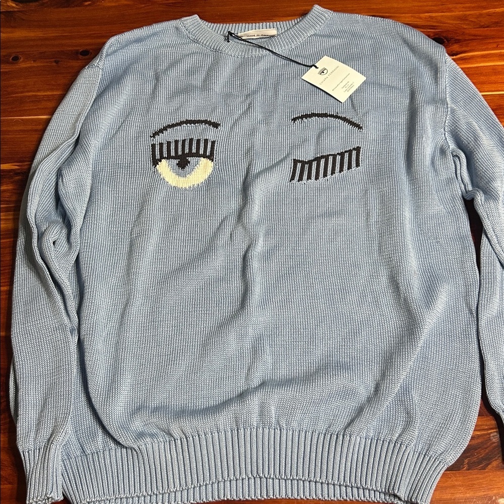 Chiara Ferragni Light Blue Knitwear